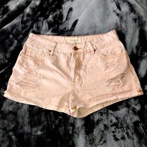 Pink Packsun ripped denim shorts